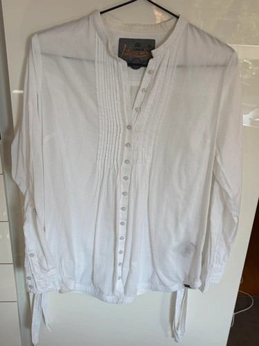 Superdry bluse weiß mit - weiß,