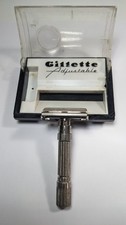 Altes Rasiermesser Schmetterling Gillette verstellbar (Fat Boy) Ref.G2 - 1961