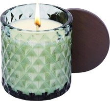 EaseZone Duftkerze Warmer Bernstein Aromatherapie 40h Sojawachs Glas Entspannung