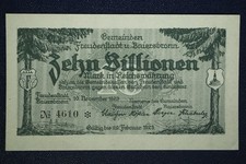 10 Billionen Mark 29.2.1923