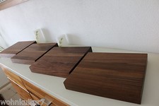 4x Wandboard Nussbaum Massiv Holz Board Regal Steckboard Regalbrett NEU auf Maß