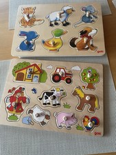 Holzsteckpuzzle von Goki 2 St