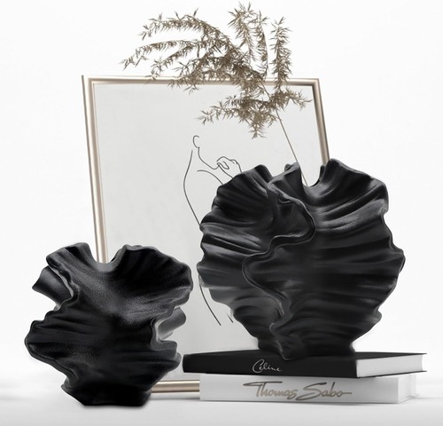 Keramik vase 2er set schwarz - keramik,