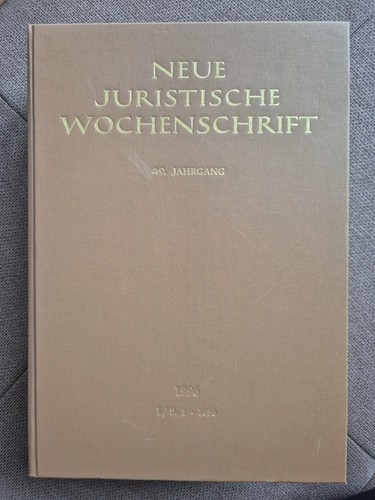 Neue juristische wochenschrift - juristische,
