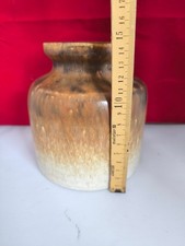 Ruscha Keramik Vase – West Germany, Vintage, 15 cm, Braun-Beige