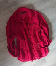 Zara Oversize Jacke Rot Neu ohne Etikett Größe Xs 34 S 36 M 38