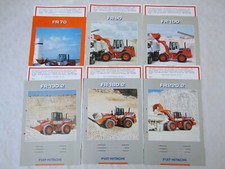 6 Prospekte Fiat-Hitachi Radlader mit Preislisten Angeboten FR100 FR220.2 FR70