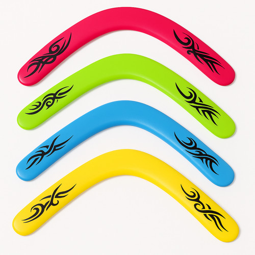 Neonfarbenes bumerang - neonfarbenes,