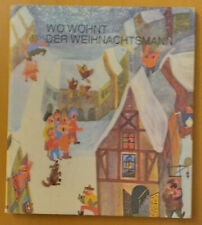Wo wohnt der Weihnachtsmann. 4. Auflage 1989. Liederbuch. Zustand akzeptabel !!