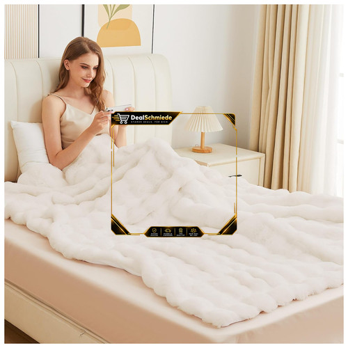Kuscheldecke flauschig beige - flauschig,