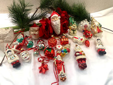 Christmas Shop Salzburg Weihnachtsbaum Glas Schmuck Konvolut 24tlg.rot Neuwertig