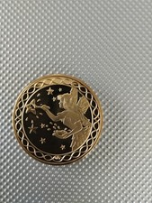 Zahnfee Taler Medaille vergoldet