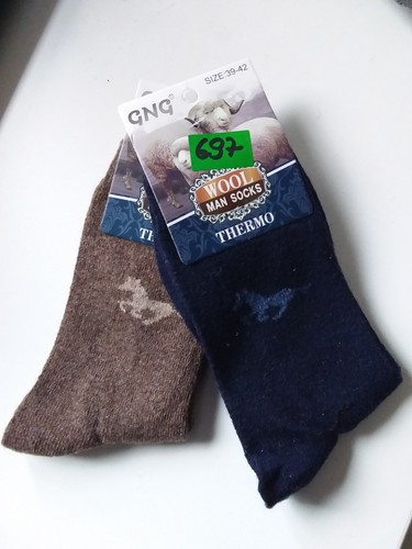 Paar herren angora socken - 2,