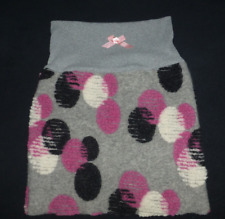 ❤️ Filz Walk Wolle Rock 38 M 40 N 4 Blumen  elastisch stretch Schlupfrock Dots