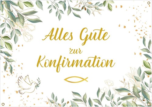 172x118cm konfirmation banner - 172x118cm,