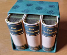 3 Minibücher Kopfgoldschnitt