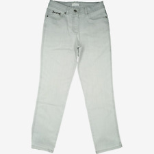 BONITA Damen Stretch Jeans Hose mid Rise Straight Leg 38 W30 L30 grau dicke Naht