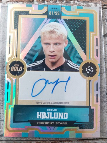 Oscar hojlund topps gold - oscar,