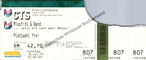 Original eintrittskarte - original,