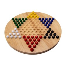 GICO Holz Halma Spiel XL - das Brettspiel für die ganze Familie