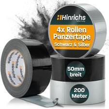 Panzertape 50m silber - 4x,