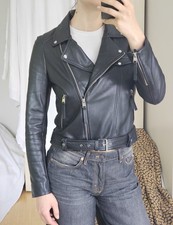 Zara Lederjacke Bikerjacke