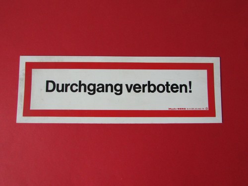 Altes ddr schild hinweisschild - altes,
