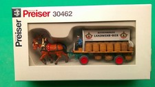 D09 Preiser H0 Figuren Set 30462 Pferdegespann Brauerei Landwehr-Bier OVP TOP