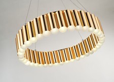 Riesige Deckenlampe Gold