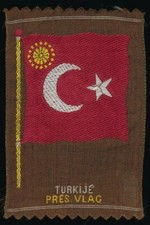 Fahne von türkei seidenbild - von,