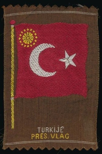 Fahne von türkei seidenbild - türkei,