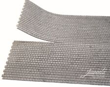 Flexible Gehwegplatten Bürgersteig Segment  40x40 hell und dunkel  1:87 Juweela