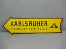 altes Werbeschild KARLSRUHER
