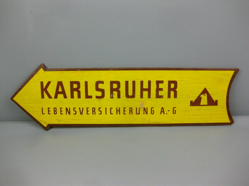 Altes werbeschild karlsruher - werbeschild,