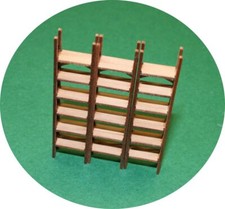 1:72 Lagerregal Naturholz 3er Set