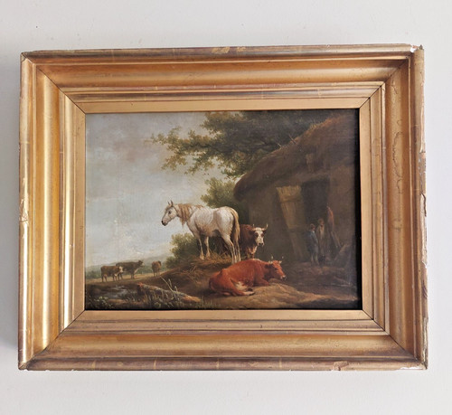 Feine pferd kühe studie - pferd,