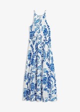 Maxikleid Gr. 38 Weiß Blau