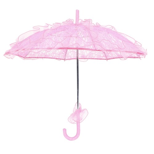 Spitzenschirm hochzeit rosa - spitzenschirm,