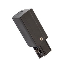 Spectrum 3-Phasen Stromschiene Einspeisung Schwarz links IP20 Leuchte Licht