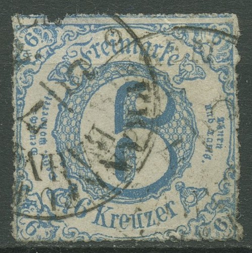 Thurn und taxis 1865 kreuzer - und,