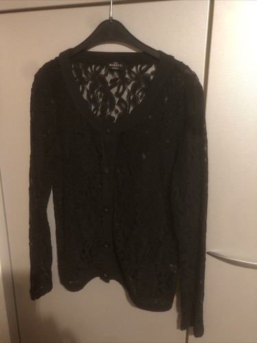 Weste spitze schwarz m - spitze,