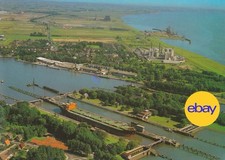 Brunsbüttel - Schleuse - Nord Ostsee Kanal - Postkarte - Deutschland (388)