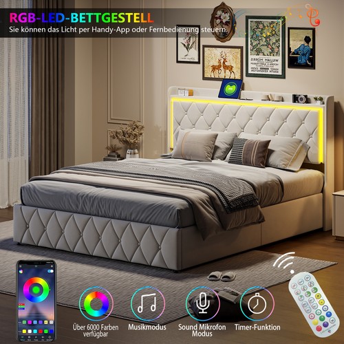 Boxspringbett polsterbett - boxspringbett,