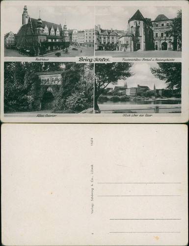 Postcard brieg brzeg bild - brieg,