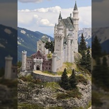 Modellbahn-Diorama Schloss