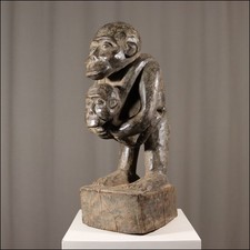 89474) Affen-Figur Bulu Kamerun Afrika AFRIKANISCHE KUNST