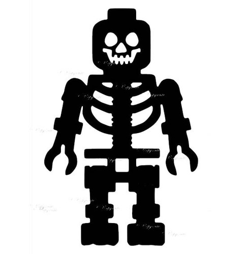 Lego skelett vinyl aufkleber - lego,