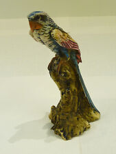 Ara Papagei Vogel Vogelfigur aus Kaltkeramik