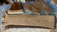 Mütze Schal Handschuhe reine Bio Wolle Fa Aßmus Gebraucht