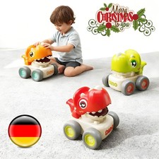3 Stück Baby Auto Spielzeugautos Press and Go Auto für Kleinkinder ab 1 Jahren